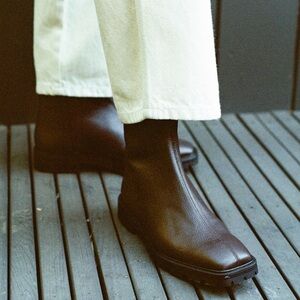 LOQ Brown Leather Ankle Boots